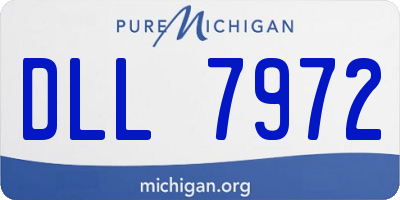 MI license plate DLL7972