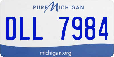 MI license plate DLL7984