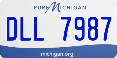 MI license plate DLL7987