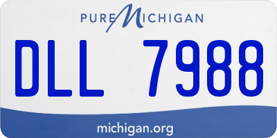 MI license plate DLL7988