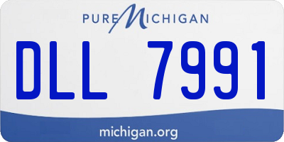 MI license plate DLL7991
