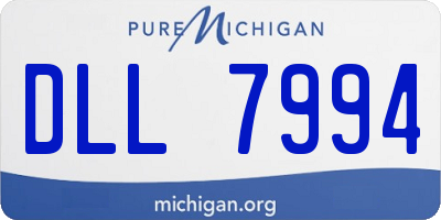 MI license plate DLL7994