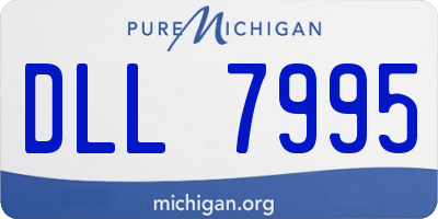 MI license plate DLL7995