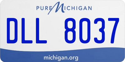 MI license plate DLL8037