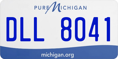 MI license plate DLL8041