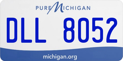 MI license plate DLL8052