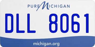 MI license plate DLL8061