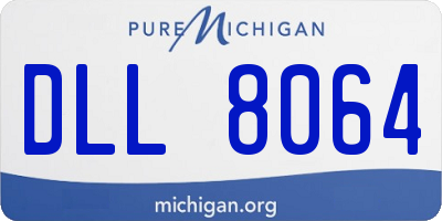 MI license plate DLL8064