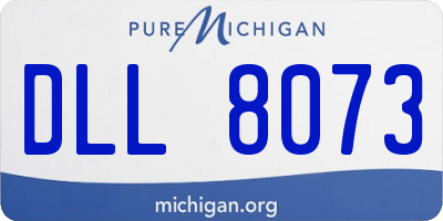 MI license plate DLL8073