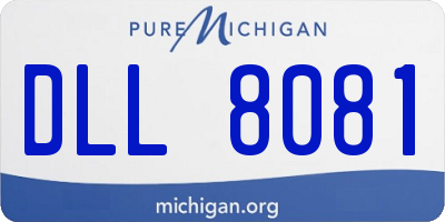 MI license plate DLL8081
