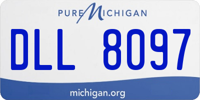 MI license plate DLL8097