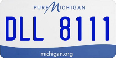 MI license plate DLL8111