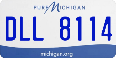 MI license plate DLL8114