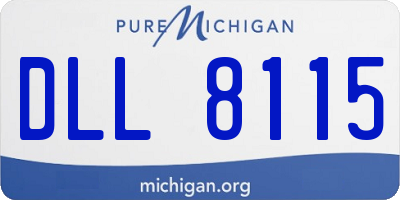 MI license plate DLL8115