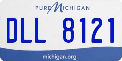 MI license plate DLL8121