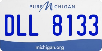 MI license plate DLL8133