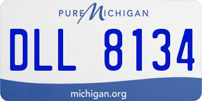 MI license plate DLL8134