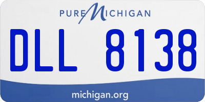MI license plate DLL8138