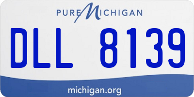 MI license plate DLL8139