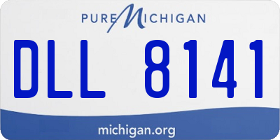 MI license plate DLL8141