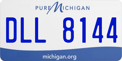 MI license plate DLL8144