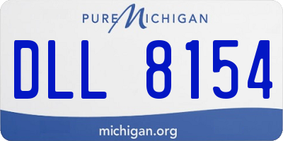 MI license plate DLL8154