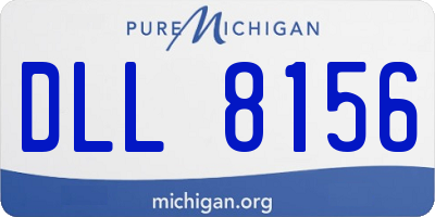 MI license plate DLL8156