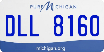 MI license plate DLL8160