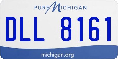 MI license plate DLL8161