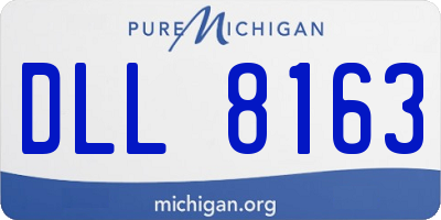 MI license plate DLL8163