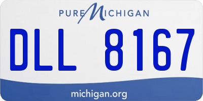 MI license plate DLL8167