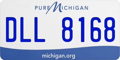 MI license plate DLL8168