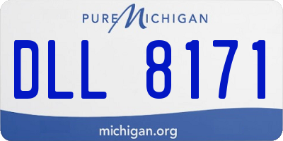 MI license plate DLL8171