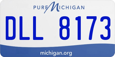 MI license plate DLL8173