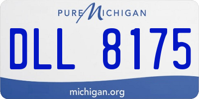 MI license plate DLL8175