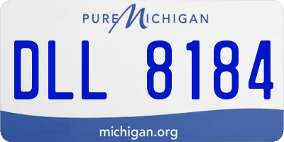 MI license plate DLL8184