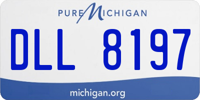 MI license plate DLL8197