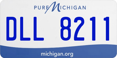 MI license plate DLL8211