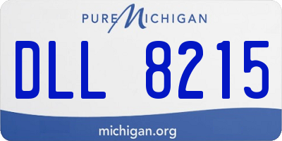 MI license plate DLL8215