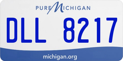 MI license plate DLL8217