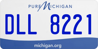 MI license plate DLL8221