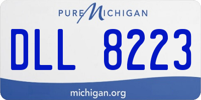MI license plate DLL8223