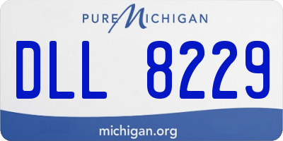 MI license plate DLL8229