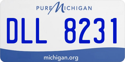 MI license plate DLL8231