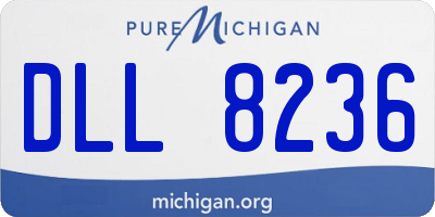MI license plate DLL8236