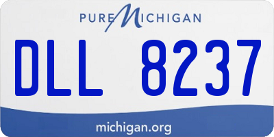 MI license plate DLL8237