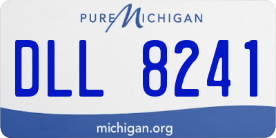 MI license plate DLL8241