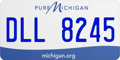 MI license plate DLL8245