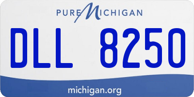MI license plate DLL8250