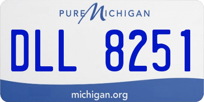 MI license plate DLL8251